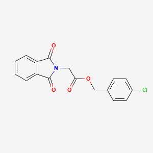 molecular formula C17H12ClNO4 B5803575 4-chlorobenzyl (1,3-dioxo-1,3-dihydro-2H-isoindol-2-yl)acetate 