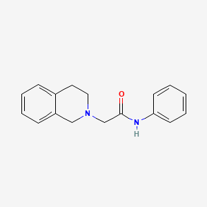 molecular formula C17H18N2O B5803580 2-(3,4-dihydro-2(1H)-isoquinolinyl)-N-phenylacetamide 