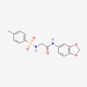 N~1~-1,3-benzodioxol-5-yl-N~2~-[(4-methylphenyl)sulfonyl]glycinamide