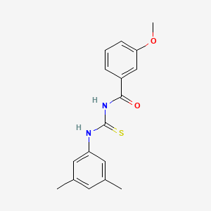 molecular formula C17H18N2O2S B5803597 N-{[(3,5-dimethylphenyl)amino]carbonothioyl}-3-methoxybenzamide 