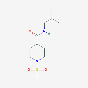molecular formula C11H22N2O3S B5803609 N-isobutyl-1-(methylsulfonyl)-4-piperidinecarboxamide 