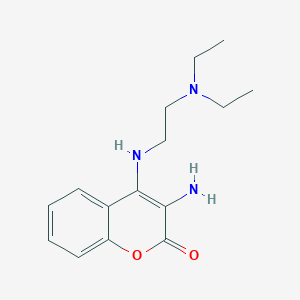 3-amino-4-{[2-(diethylamino)ethyl]amino}-2H-chromen-2-one