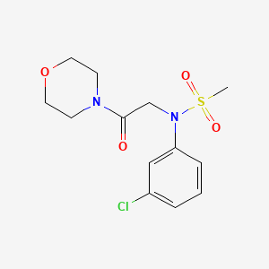 molecular formula C13H17ClN2O4S B5803619 N-(3-chlorophenyl)-N-[2-(4-morpholinyl)-2-oxoethyl]methanesulfonamide 