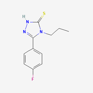 molecular formula C11H12FN3S B5803621 5-(4-fluorophenyl)-4-propyl-2,4-dihydro-3H-1,2,4-triazole-3-thione 