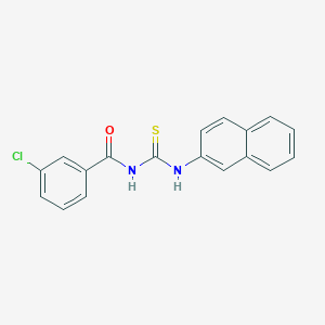 3-chloro-N-[(2-naphthylamino)carbonothioyl]benzamide