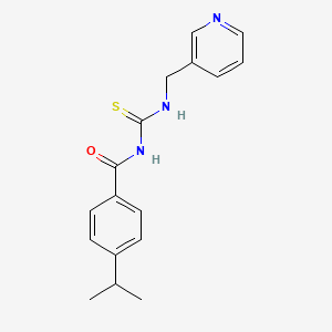 4-isopropyl-N-{[(3-pyridinylmethyl)amino]carbonothioyl}benzamide