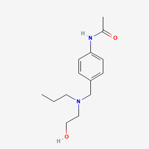molecular formula C14H22N2O2 B5803654 N-(4-{[(2-hydroxyethyl)(propyl)amino]methyl}phenyl)acetamide 
