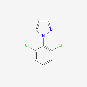 molecular formula C9H6Cl2N2 B580366 1-(2,6-二氯苯基)-1H-吡唑 CAS No. 1242336-72-6