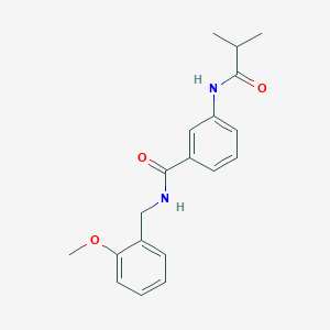 molecular formula C19H22N2O3 B5803669 3-(isobutyrylamino)-N-(2-methoxybenzyl)benzamide 