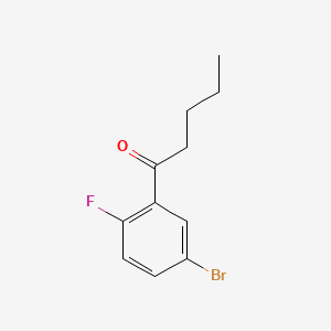 B580367 1-(5-Bromo-2-fluorophenyl)pentan-1-one CAS No. 1280786-93-7