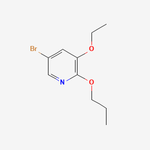 B580368 5-Bromo-3-ethoxy-2-propoxypyridine CAS No. 1241752-37-3