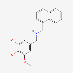 molecular formula C21H23NO3 B5803689 (1-naphthylmethyl)(3,4,5-trimethoxybenzyl)amine 