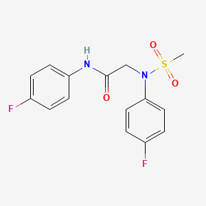 N~1~,N~2~-bis(4-fluorophenyl)-N~2~-(methylsulfonyl)glycinamide