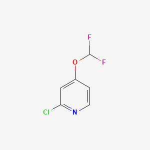 molecular formula C6H4ClF2NO B580371 2-氯-4-(二氟甲氧基)吡啶 CAS No. 1206978-15-5