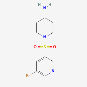B580372 1-(5-Bromopyridin-3-ylsulfonyl)piperidin-4-amine CAS No. 1291384-27-4