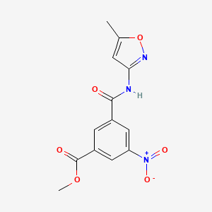 molecular formula C13H11N3O6 B5803724 methyl 3-{[(5-methyl-3-isoxazolyl)amino]carbonyl}-5-nitrobenzoate 