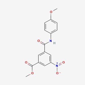 molecular formula C16H14N2O6 B5803736 methyl 3-{[(4-methoxyphenyl)amino]carbonyl}-5-nitrobenzoate 