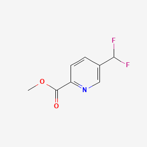 B580374 5-Difluoromethyl-pyridine-2-carboxylic acid methyl ester CAS No. 1346148-42-2