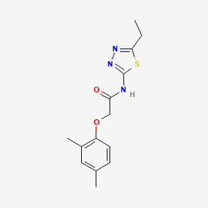 molecular formula C14H17N3O2S B5803752 2-(2,4-dimethylphenoxy)-N-(5-ethyl-1,3,4-thiadiazol-2-yl)acetamide 