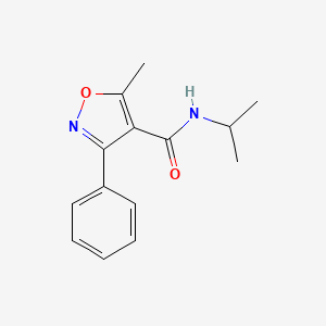 molecular formula C14H16N2O2 B5803756 N-异丙基-5-甲基-3-苯基-4-异恶唑甲酰胺 