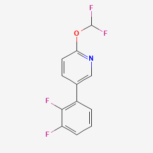 B580380 2-(Difluoromethoxy)-5-(2,3-difluorophenyl)pyridine CAS No. 1261764-07-1
