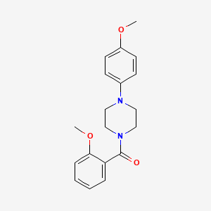 molecular formula C19H22N2O3 B5803802 1-(2-methoxybenzoyl)-4-(4-methoxyphenyl)piperazine 