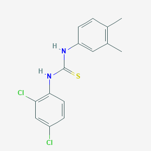 molecular formula C15H14Cl2N2S B5803810 N-(2,4-dichlorophenyl)-N'-(3,4-dimethylphenyl)thiourea 