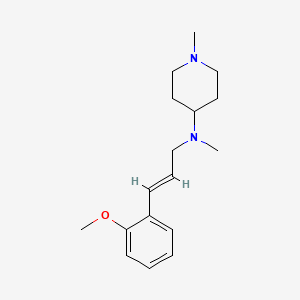 molecular formula C17H26N2O B5803820 N-[3-(2-methoxyphenyl)-2-propen-1-yl]-N,1-dimethyl-4-piperidinamine 