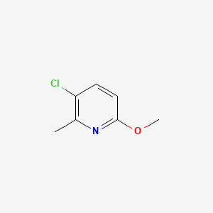 molecular formula C7H8ClNO B580383 3-Chloro-6-methoxy-2-methylpyridine CAS No. 1227593-97-6