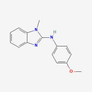 molecular formula C15H15N3O B5803831 N-(4-methoxyphenyl)-1-methyl-1H-benzimidazol-2-amine CAS No. 117658-75-0