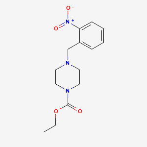 molecular formula C14H19N3O4 B5803853 ethyl 4-(2-nitrobenzyl)-1-piperazinecarboxylate 