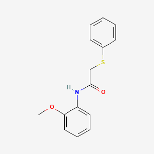 molecular formula C15H15NO2S B5803862 N-(2-methoxyphenyl)-2-(phenylthio)acetamide 