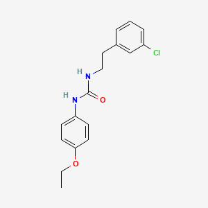 molecular formula C17H19ClN2O2 B5803876 N-[2-(3-chlorophenyl)ethyl]-N'-(4-ethoxyphenyl)urea 