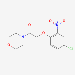 molecular formula C12H13ClN2O5 B5803877 4-[(4-chloro-2-nitrophenoxy)acetyl]morpholine 