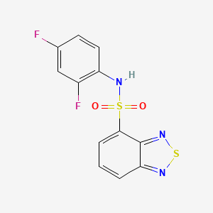 molecular formula C12H7F2N3O2S2 B5803904 N-(2,4-difluorophenyl)-2,1,3-benzothiadiazole-4-sulfonamide 