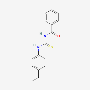 molecular formula C16H16N2OS B5803934 N-{[(4-ethylphenyl)amino]carbonothioyl}benzamide 