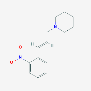 molecular formula C14H18N2O2 B5803944 1-[3-(2-nitrophenyl)-2-propen-1-yl]piperidine 