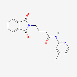 4-(1,3-dioxo-1,3-dihydro-2H-isoindol-2-yl)-N-(4-methyl-2-pyridinyl)butanamide