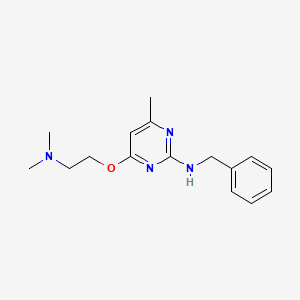 molecular formula C16H22N4O B5803971 N-benzyl-4-[2-(dimethylamino)ethoxy]-6-methyl-2-pyrimidinamine 
