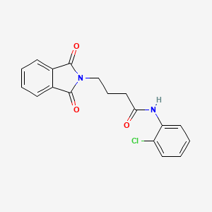 molecular formula C18H15ClN2O3 B5803986 N-(2-chlorophenyl)-4-(1,3-dioxo-1,3-dihydro-2H-isoindol-2-yl)butanamide 