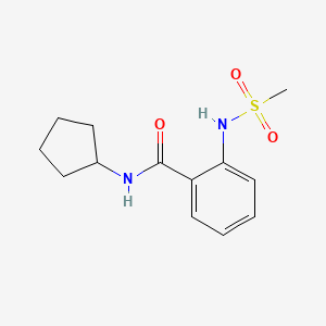 N-cyclopentyl-2-[(methylsulfonyl)amino]benzamide