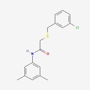 2-[(3-chlorobenzyl)thio]-N-(3,5-dimethylphenyl)acetamide