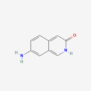 molecular formula C9H8N2O B580402 7-Aminoisoquinolin-3-ol CAS No. 1374651-99-6