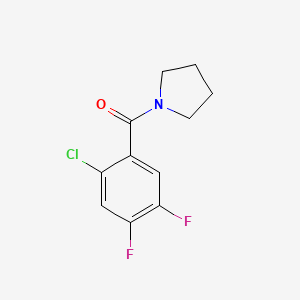 molecular formula C11H10ClF2NO B5804035 1-(2-chloro-4,5-difluorobenzoyl)pyrrolidine 