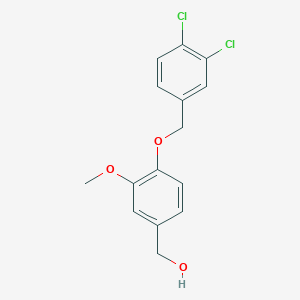 molecular formula C15H14Cl2O3 B5804037 {4-[(3,4-dichlorobenzyl)oxy]-3-methoxyphenyl}methanol 
