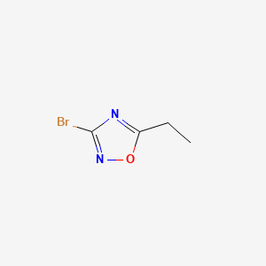 molecular formula C4H5BrN2O B580406 3-溴-5-乙基-1,2,4-噁二唑 CAS No. 1256643-25-0