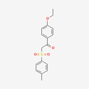 molecular formula C17H18O4S B5804060 1-(4-ethoxyphenyl)-2-[(4-methylphenyl)sulfonyl]ethanone 