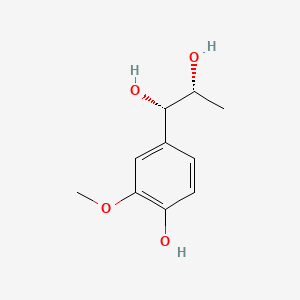 molecular formula C10H14O4 B580408 erythro-1-(4-Hydroxy-3-methoxyphenyl)propane-1,2-diol CAS No. 1280602-81-4