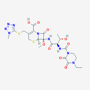 molecular formula C22H29N9O9S2 B058041 头孢布培酮 CAS No. 76610-84-9