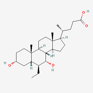 molecular formula C26H44O4 B580410 Obeticholic acid I CAS No. 915038-27-6